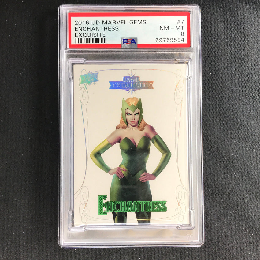2016 Marvel Gems Enchantress Exquisite 105/199 PSA 8 594