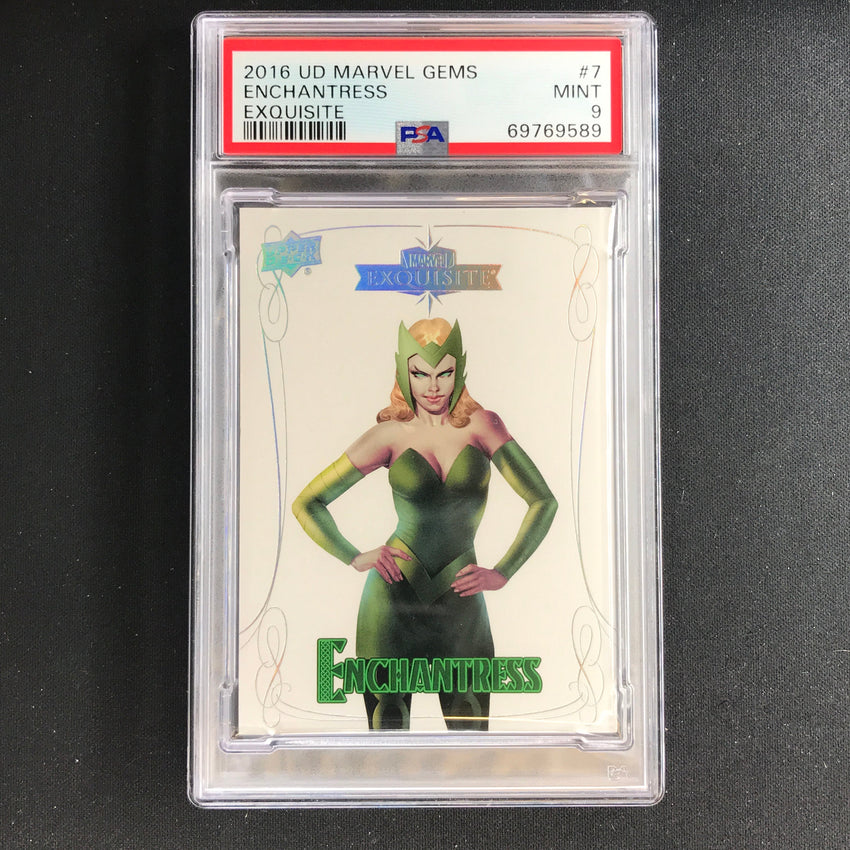 2016 Marvel Gems Enchantress Exquisite 019/199 Psa 9 589