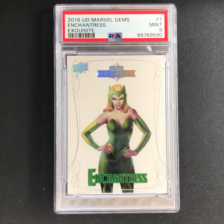 2016 Marvel Gems Enchantress Exquisite 053/199 PSA 9 590