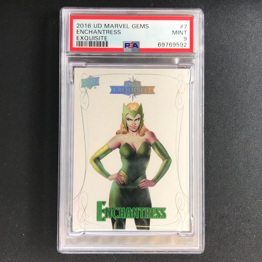 2016 Marvel Gems Enchantress Exquisite 091/199 Psa 9 592
