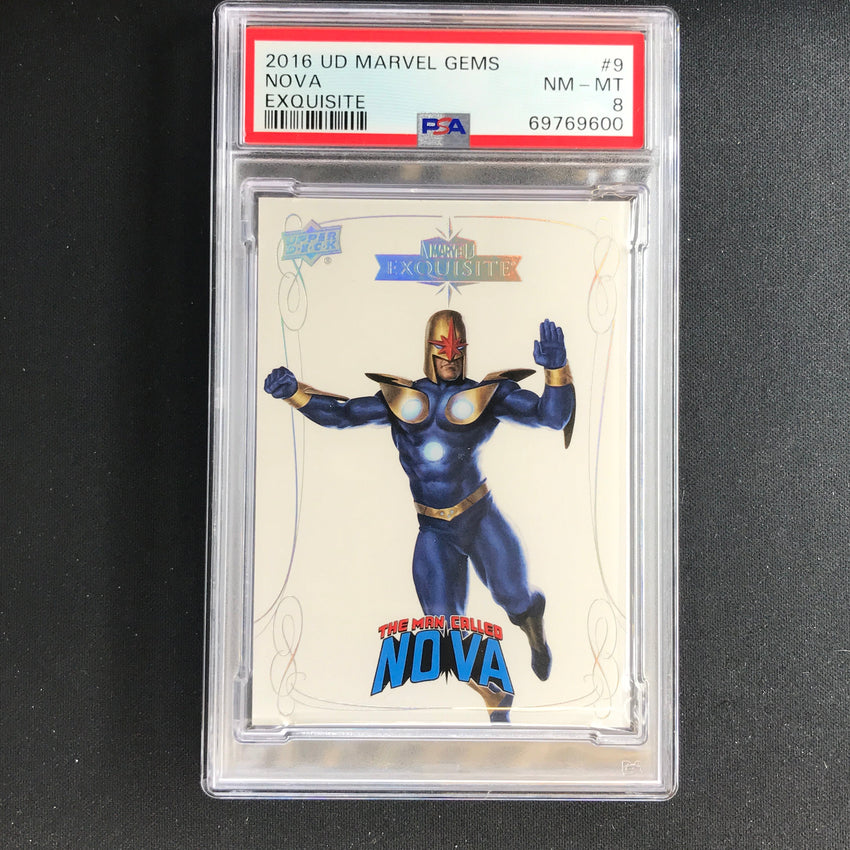 2016 Marvel Gems Nova Exquisite 155/199 PSA 8 600