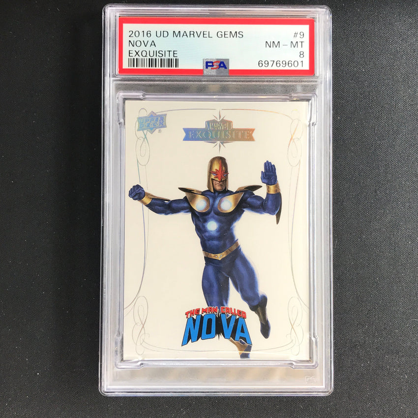 2016 Marvel Gems Nova Exquisite 157/199 PSA 8 601