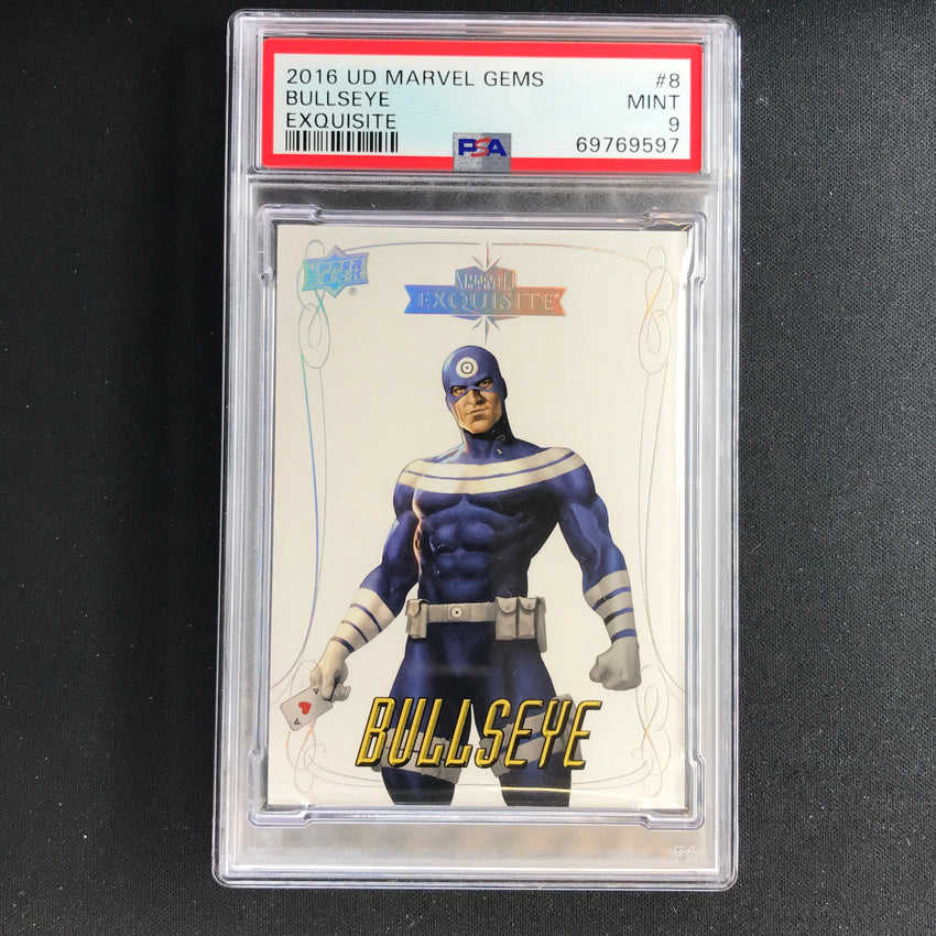 2016 Marvel Gems Bullseye Exquisite 188/199 PSA 9 597
