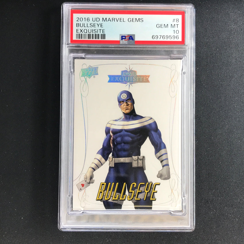 2016 Marvel Gems Bullseye Exquisite 165/199 PSA 10 596