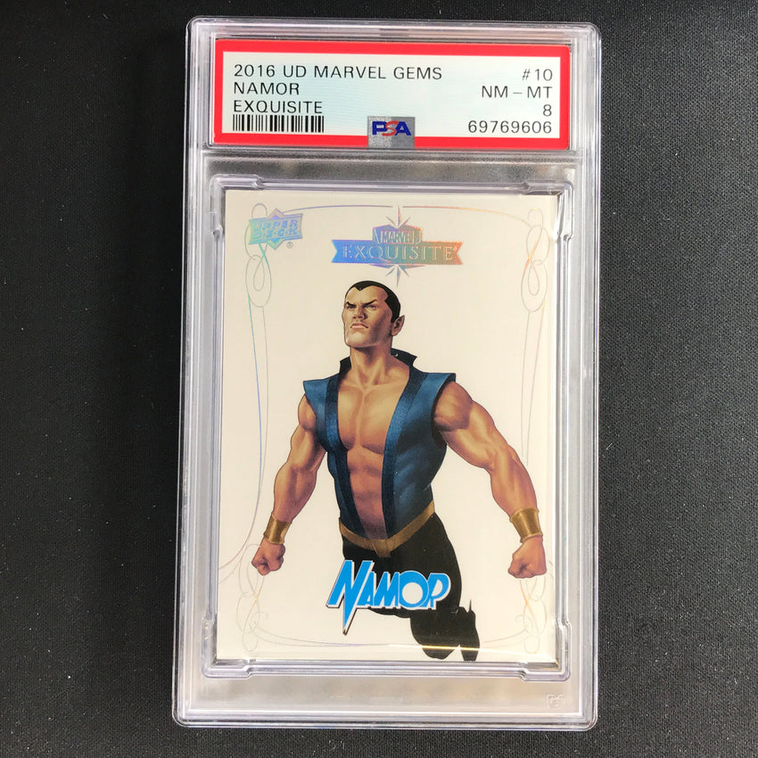 2016 Marvel Gems Namor Exquisite 162/199 PSA 8 606