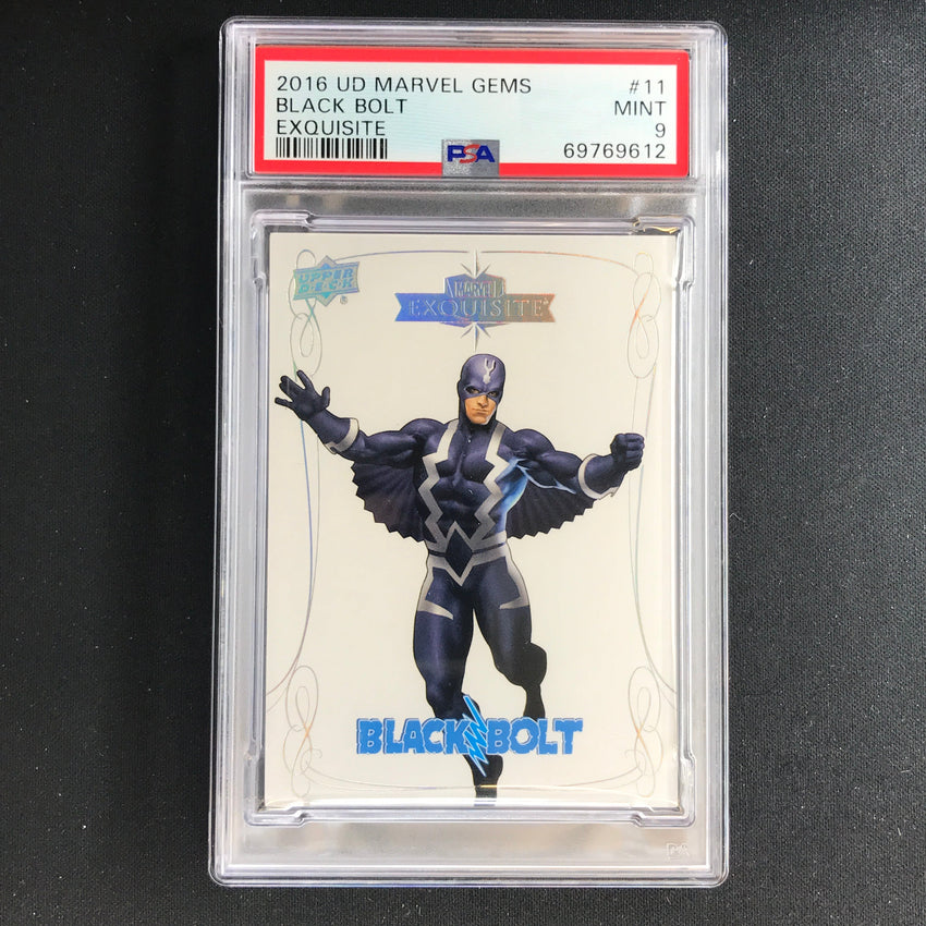 2016 Marvel Gems Black Bolt Exquisite 183/199 PSA 9 612