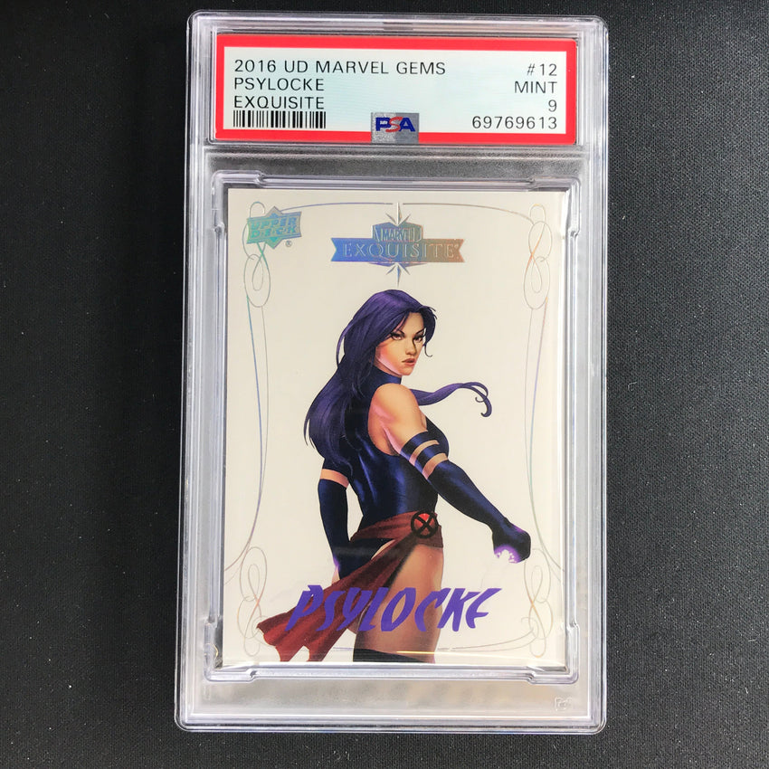 2016 Marvel Gems Psylocke Exquisite 045/199 PSA 9 613