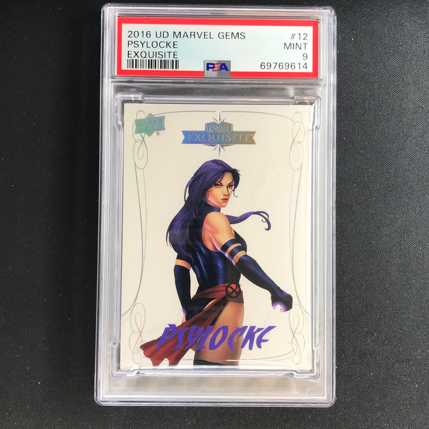2016 Marvel Gems Psylocke Exquisite 115/199 PSA 9 614