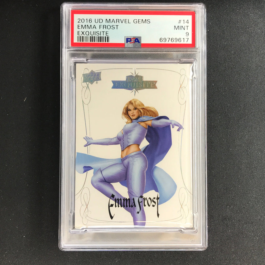 2016 Marvel Gems Emma Frost Exquisite 029/199 PSA 9 617