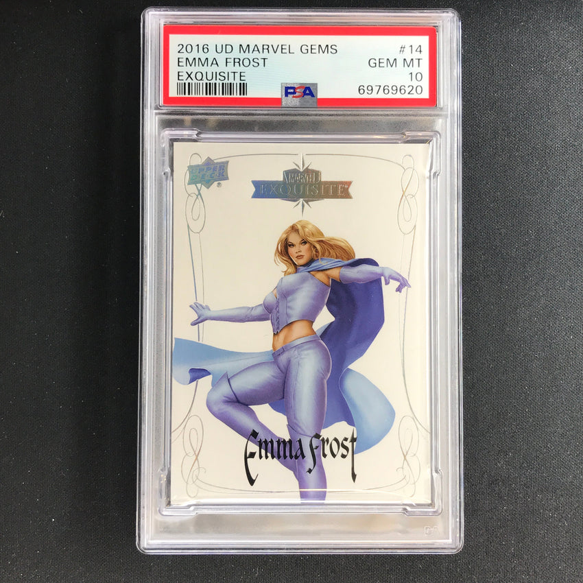 2016 Marvel Gems Emma Frost Exquisite 190/199 Psa 10 620