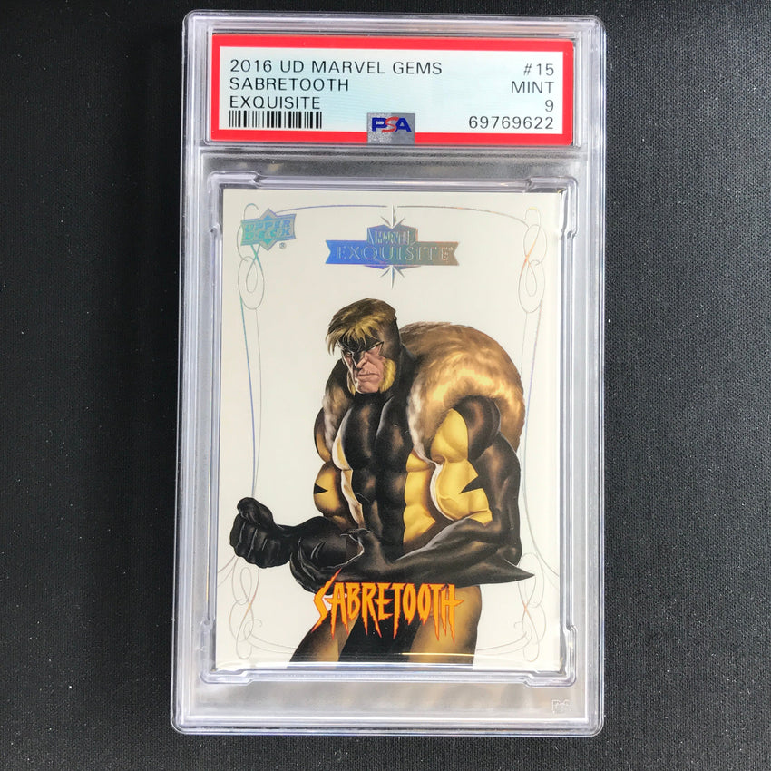 2016 Marvel Gems Sabertooth Exquisite 147/199 PSA 9 622
