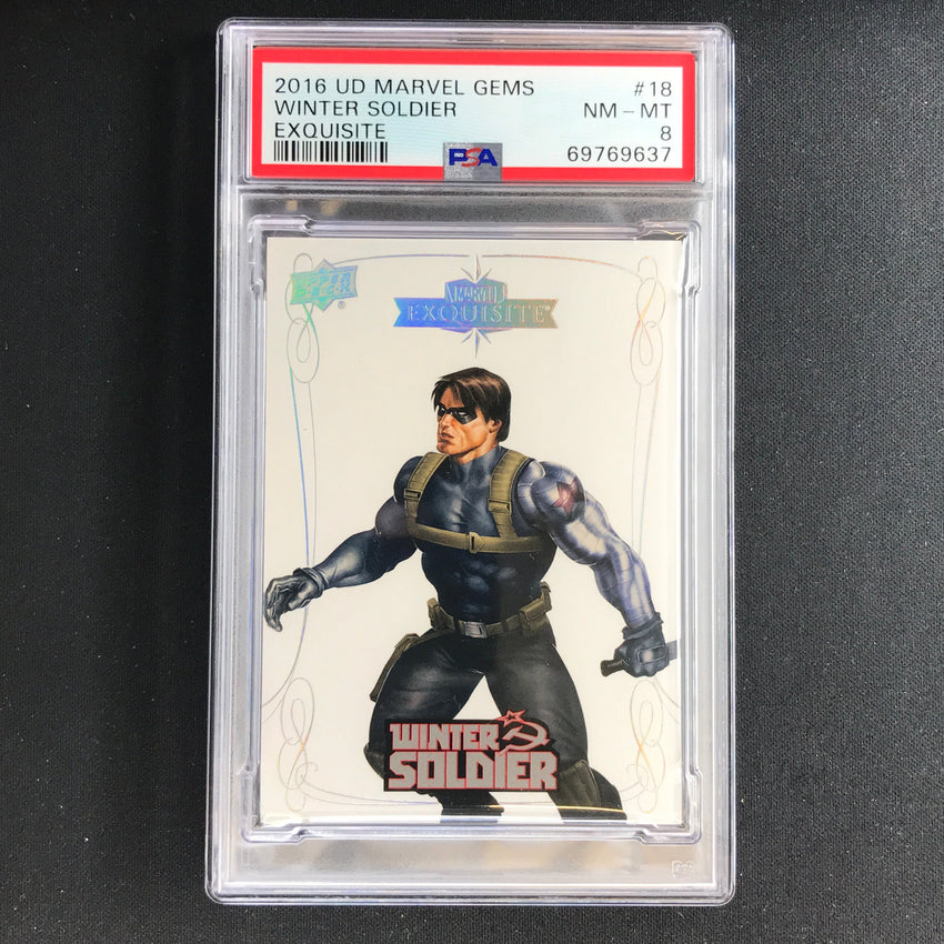 2016 Marvel Gems Winter Soldier Exquisite 146/199 PSA 8 637