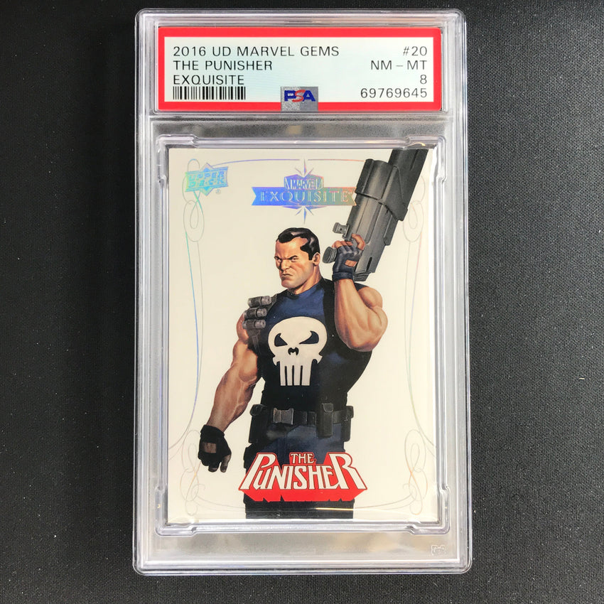 2016 Marvel Gems The Punisher Exquisite 055/199 PSA 8 645