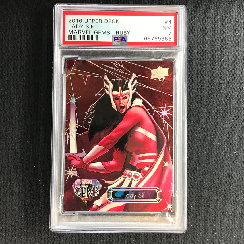 2016 Marvel Gems Lady Sif Ruby 76/99 PSA 7 665