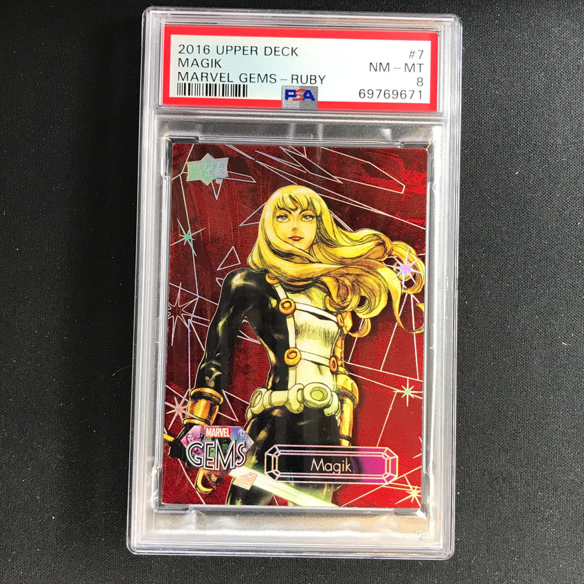 2016 Marvel Gems Magik Ruby 77/99 PSA 8 671
