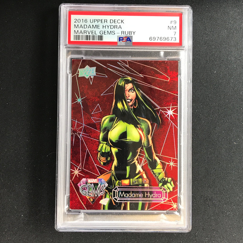 2016 Marvel Gems Madame Hydra Ruby 80/99 PSA 7 673