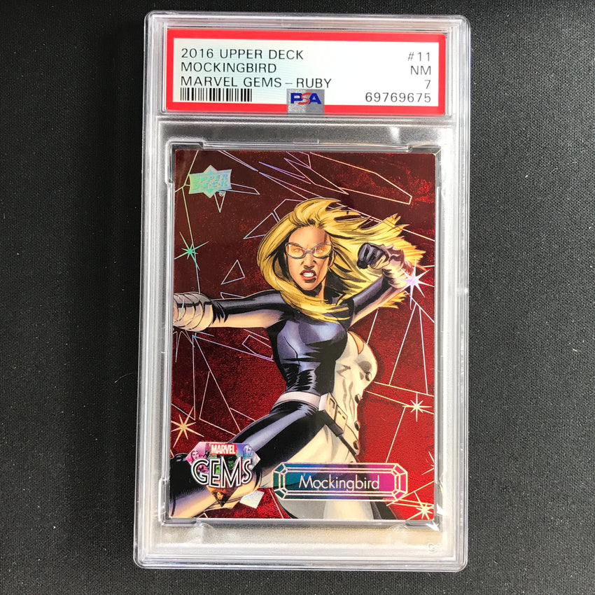 2016 Marvel Gems Mockingbird Ruby 48/99 PSA 7 675
