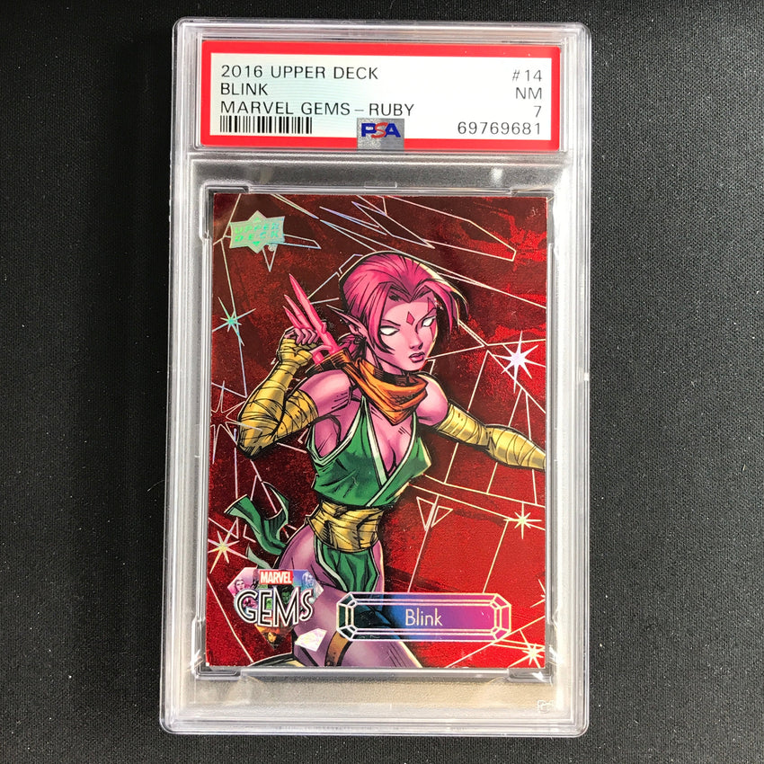 2016 Marvel Gems Blink Ruby 43/99 PSA 7 681
