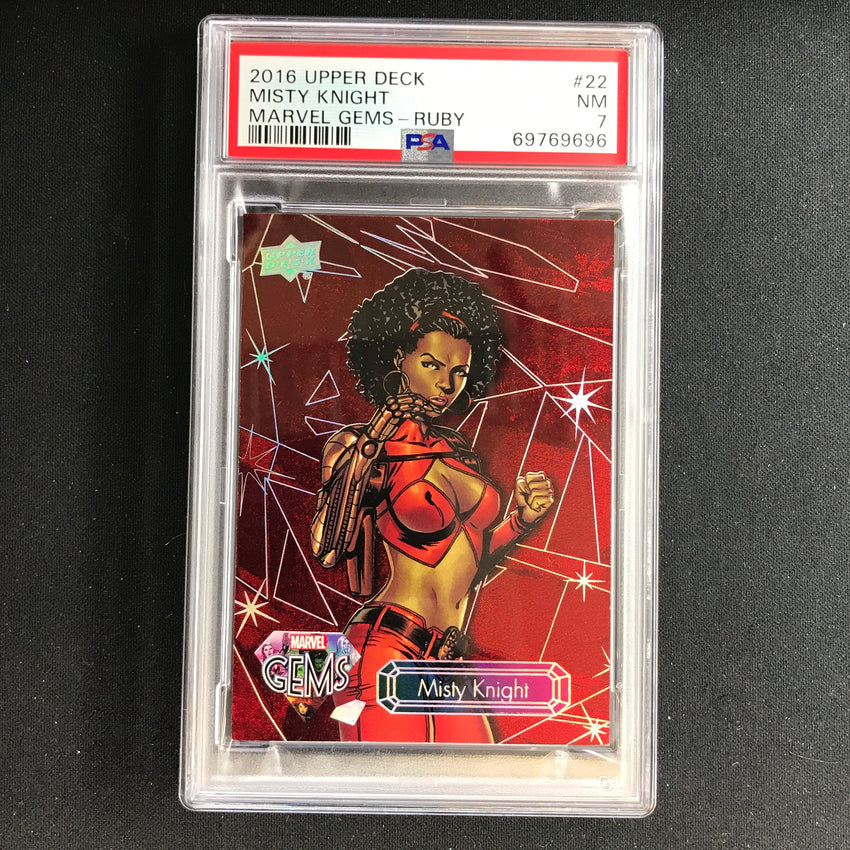 2016 Marvel Gems Misty Knight Ruby 47/99 PSA 7 696