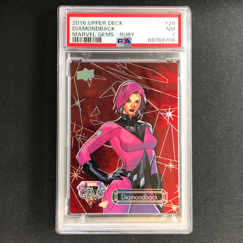 2016 Marvel Gems Diamondback Ruby 39/99 Psa 7 706