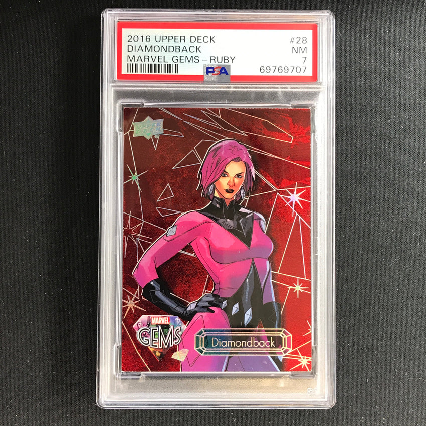 2016 Marvel Gems Diamondback Ruby 57/99 PSA 7 707