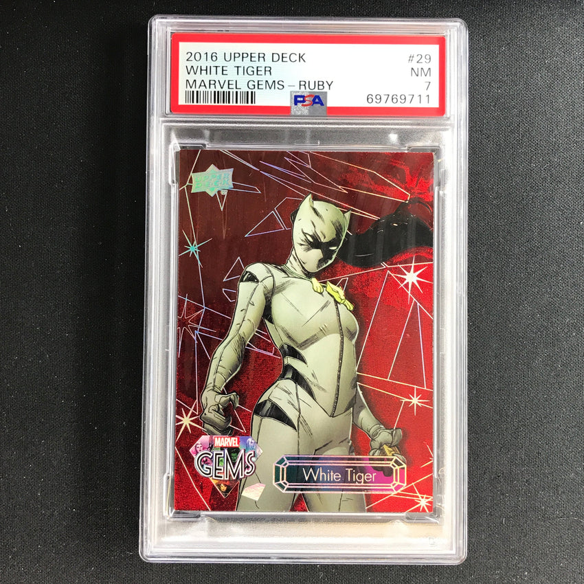 2016 Marvel Gems White Tiger Ruby 26/99 PSA 7 711