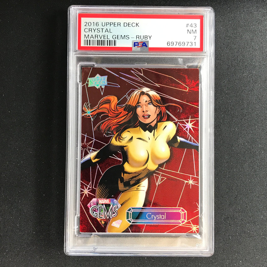 2016 Marvel Gems Crystal Ruby 62/99 PSA 7 731