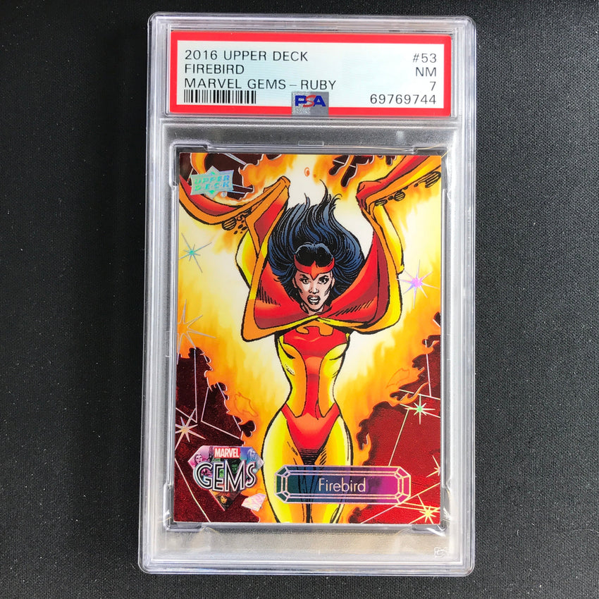 2016 Marvel Gems Firebird Ruby 80/99 PSA 7 744