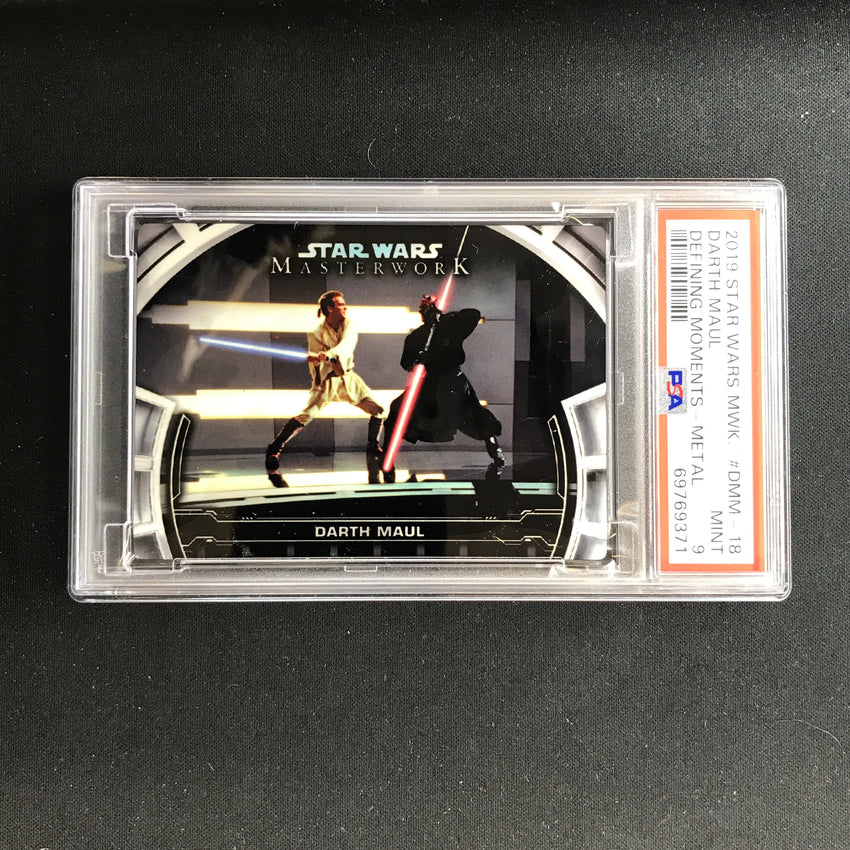 2019 Star Wars Masterwork Darth Maul Defining Moments Metal 2/5 PSA 9 Pop 1 371