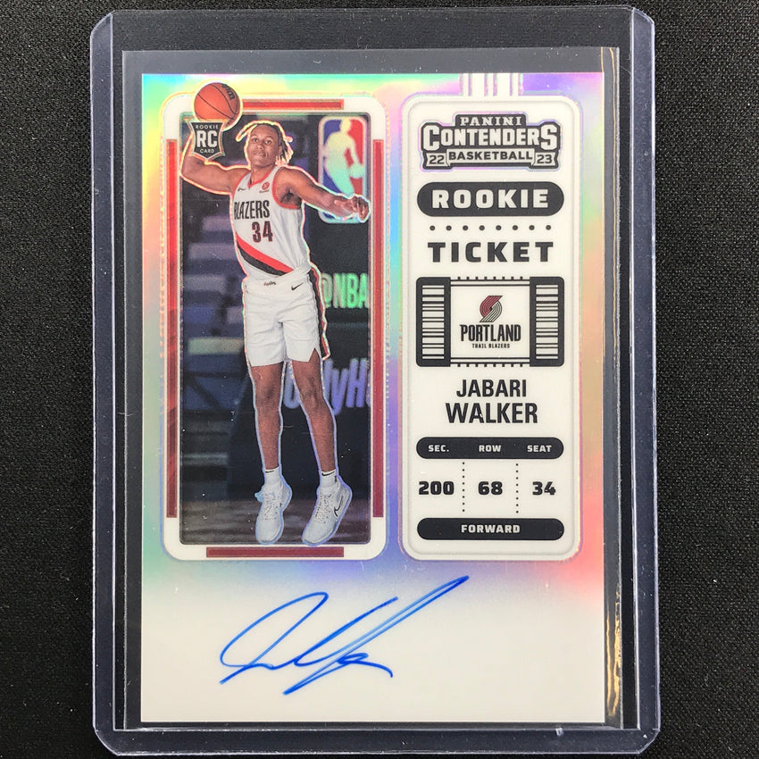2022-23 Contenders Jabari Walker Rookie Ticket Auto Premium Edition Sp No 114