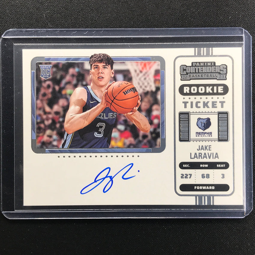 2022-23 Contenders Jake Laravia Rookie Ticket Variation Auto Base No 120