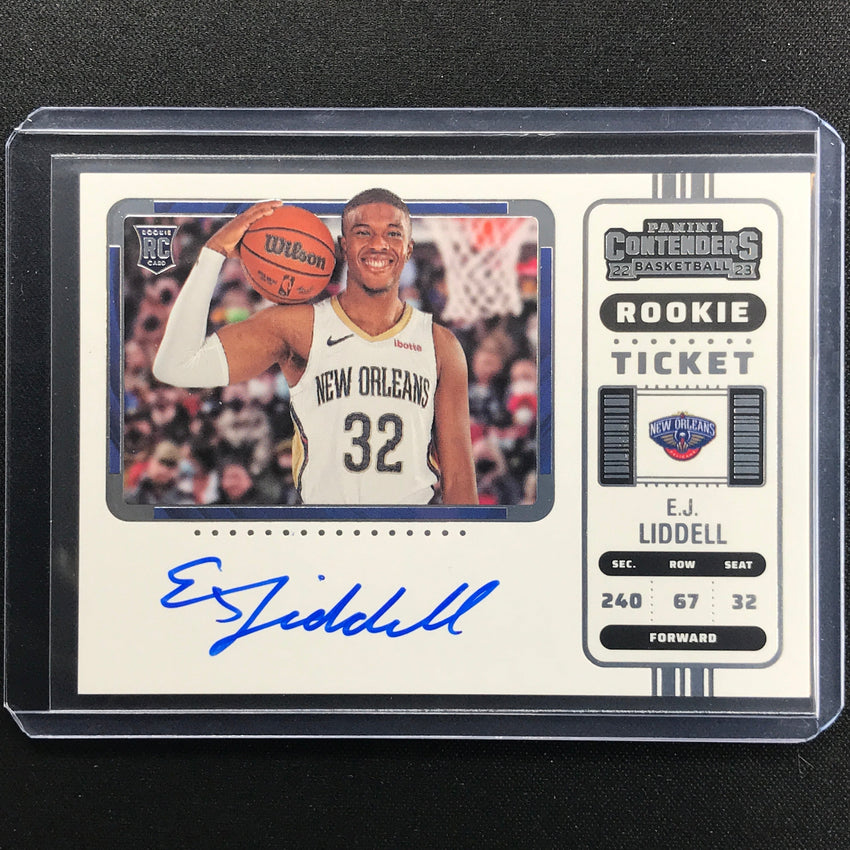 2022-23 Contenders E.j. Liddell Rookie Ticket Variation Auto Base No 124