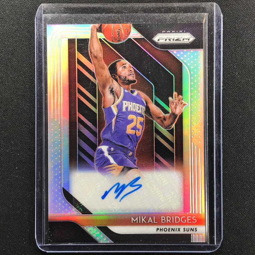 2018-19 Prizm Mikal Bridges Rookie Signatures Auto Silver Prizm No Mkb