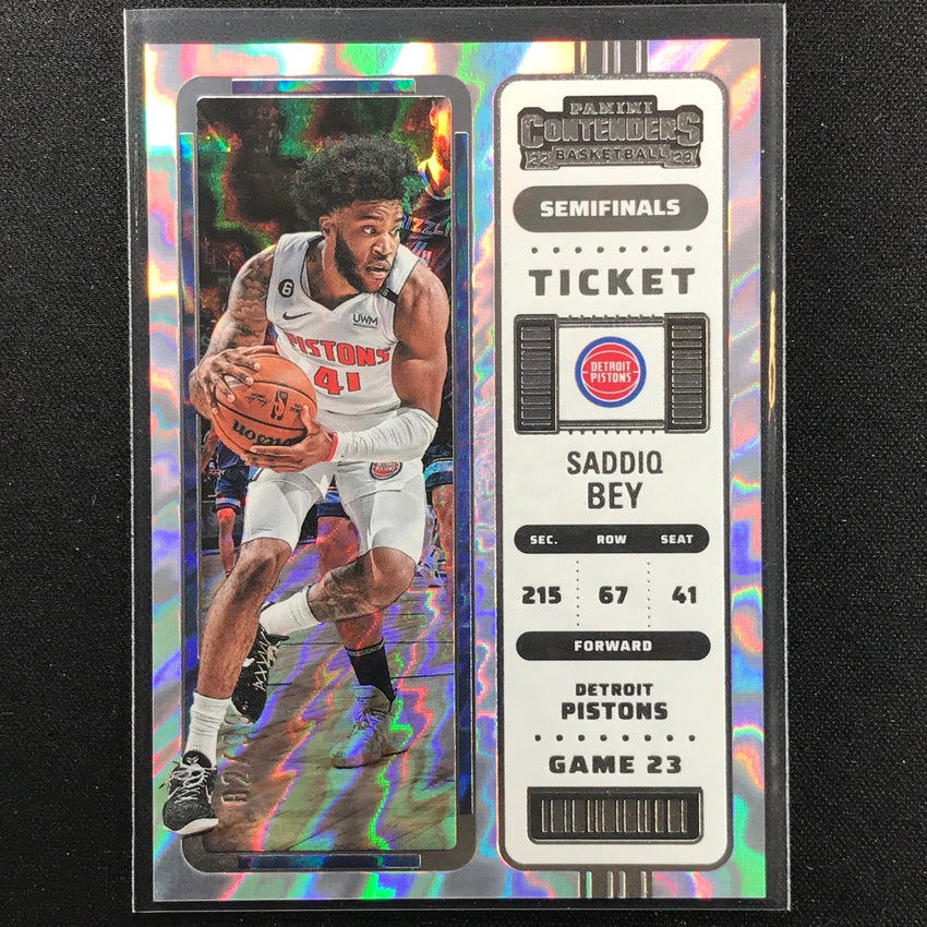 2022-23 Contenders Saddiq Bey Semifinals Ticket 82/99