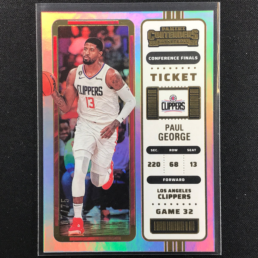 2022-23 Contenders Paul George Conference Finals Ticket 7/75