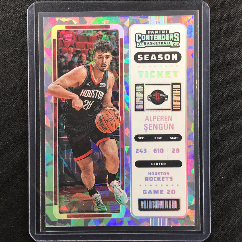 2022-23 Contenders Alperen Sengun Season Ticket Cracked Ice 6/25