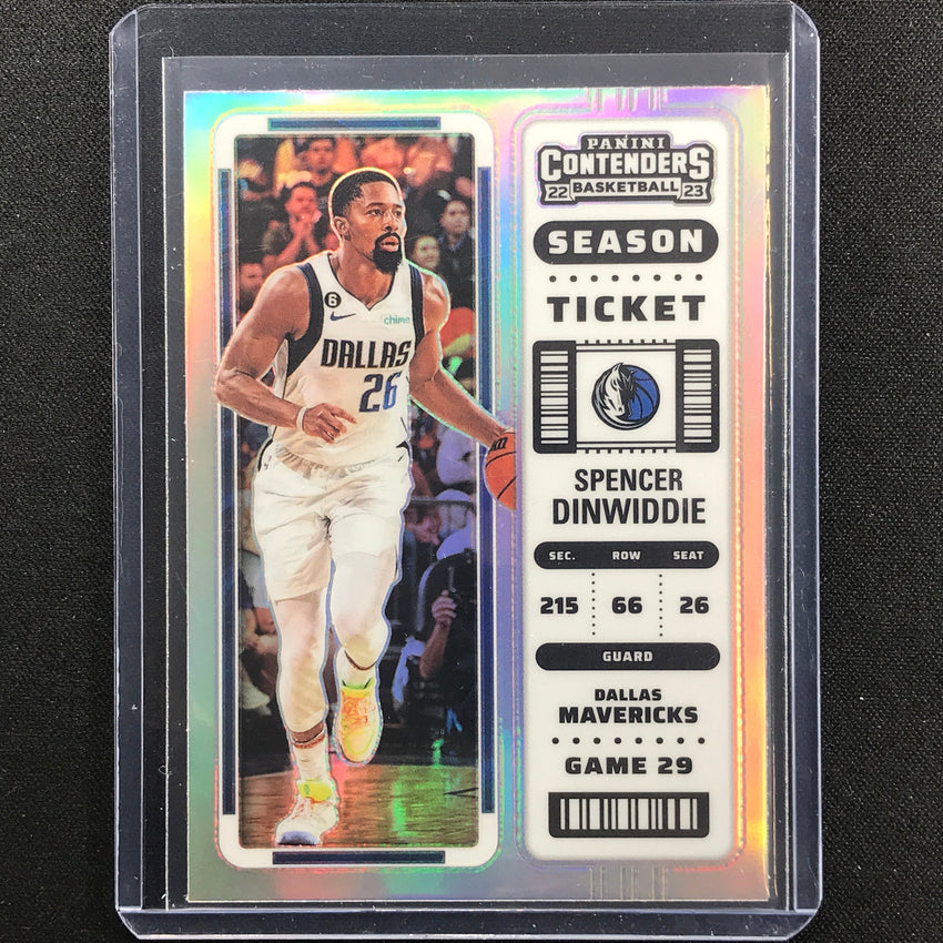2022-23 Contenders SPENCER DINWIDDIE Season Ticket Premium Edition SP #61