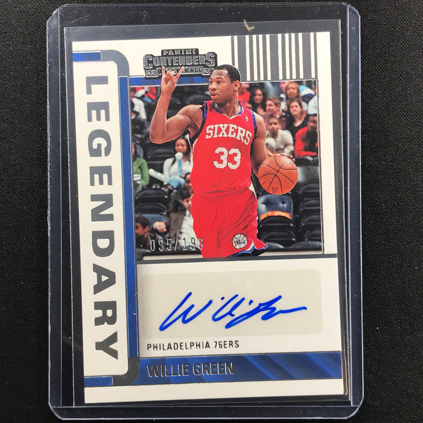2022-23 Contenders Willie Green Legendary Auto 95/199