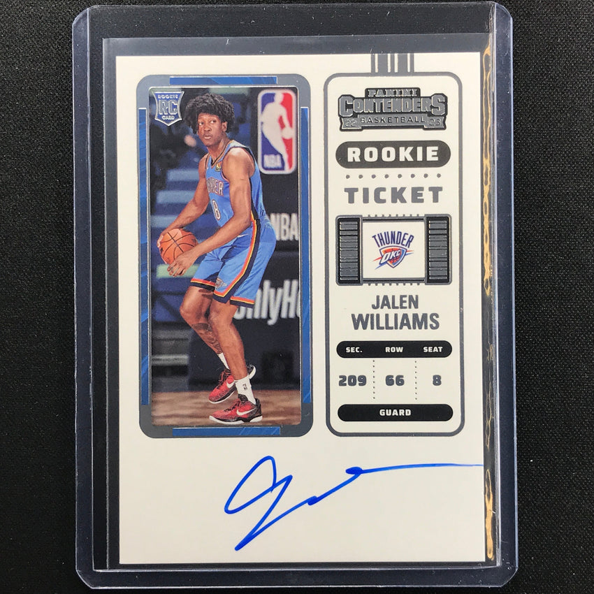 2022-23 Contenders Jalen Williams Rookie Ticket Auto Base No 115