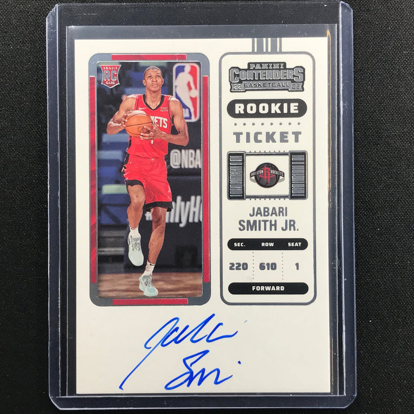 2022-23 Contenders Jabari Smith Jr. Rookie Ticket Auto Base No 117