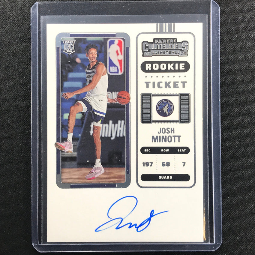 2022-23 Contenders Josh Minott Rookie Ticket Auto Base No 131