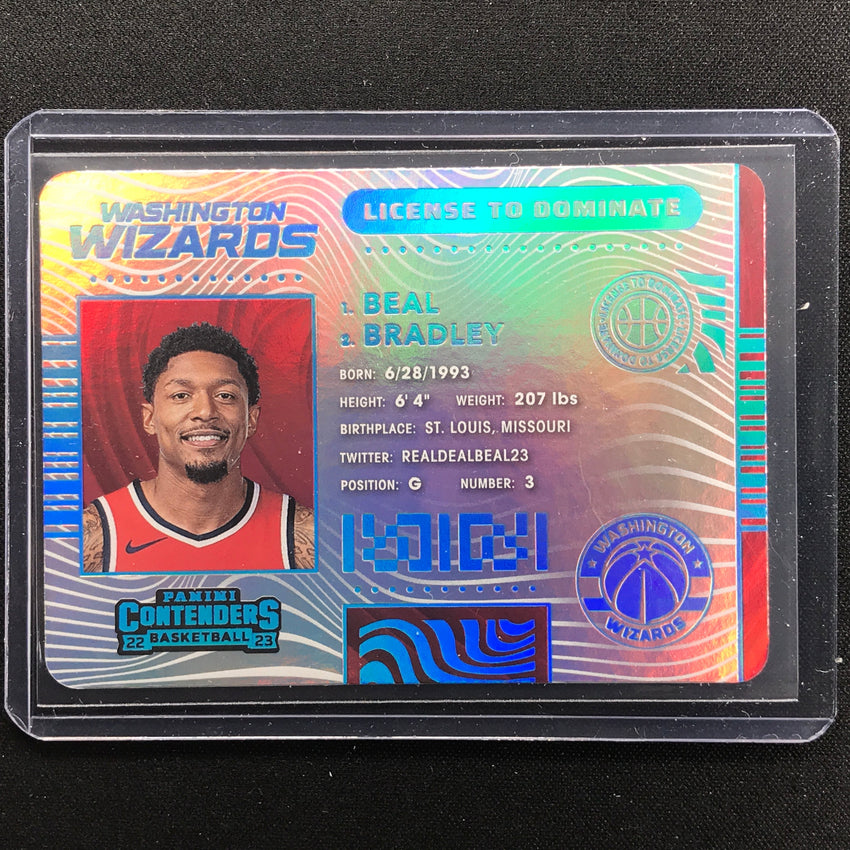 2022-23 Contenders Bradley Beal License To Dominate Die-cut Ssp No 11
