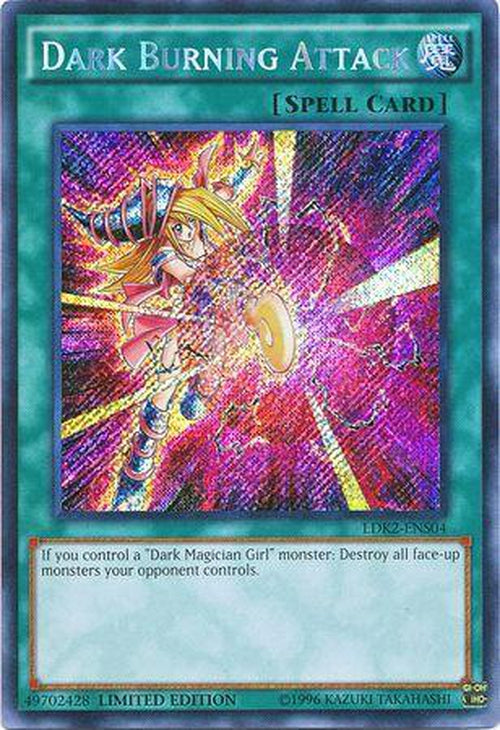 Dark Burning Attack - LDK2-ENS04 - Secret Rare Limited Edition-Cherry Collectables