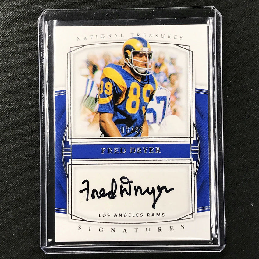 2019 National Treasures FRED DRYER Signatures Auto 8/35-Cherry Collectables