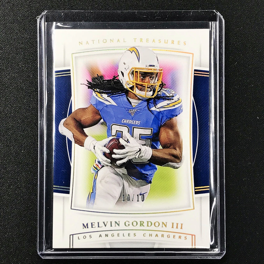 2019 National Treasures MELVIN GORDON Gold Base 10/10-Cherry Collectables