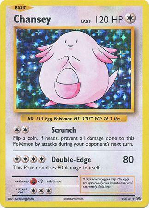 Chansey - 70/108 - Holo Rare - XY Evolutions-Cherry Collectables