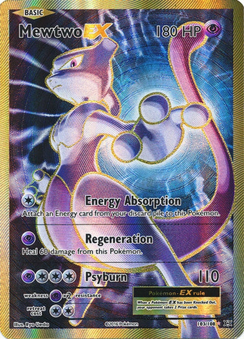 Mewtwo EX - 103/108 - Full Art Ultra Rare - XY Evolutions Cherry Collectables Mewtwo EX - 103/108 - Full Art Ultra Rare - XY Evolutions Cherry Collectables