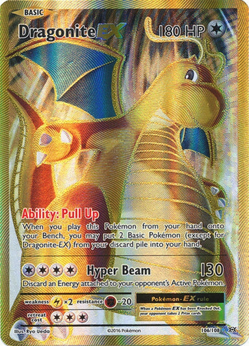 Dragonite EX - 106/108 - FULL ART Ultra Rare - XY Evolutions-Cherry Collectables