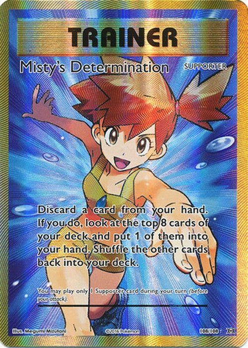 Misty's Determination - 108/108 - FULL ART Ultra Rare - XY Evolutions-Cherry Collectables