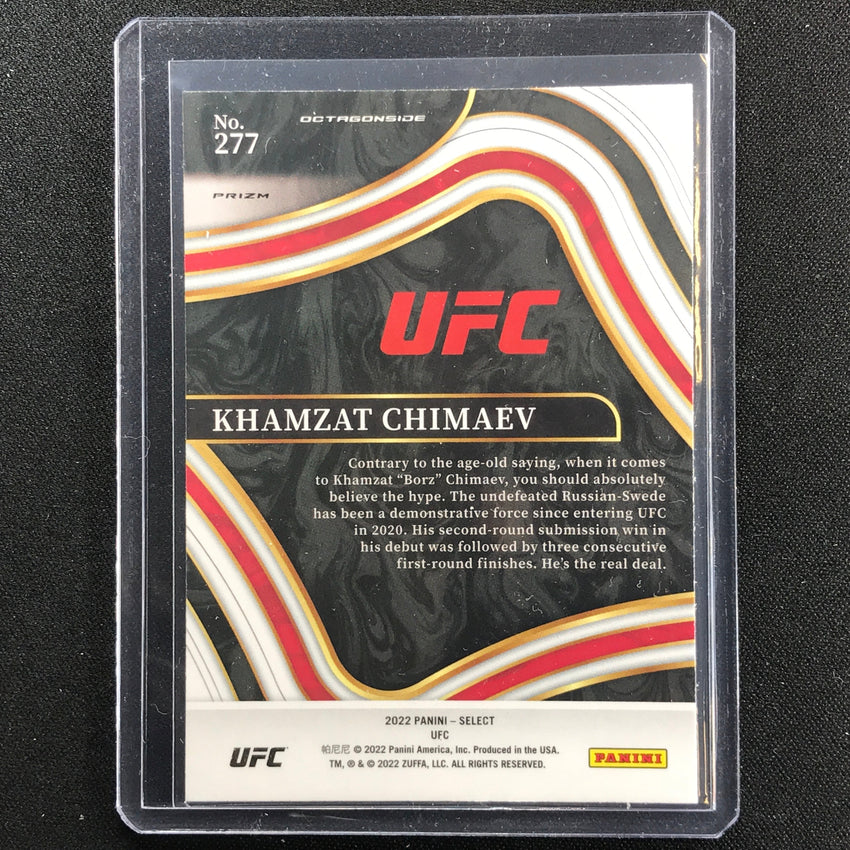 2022 Select KHAMZAT CHIMAEV Octagonside Silver Prizm SP #277